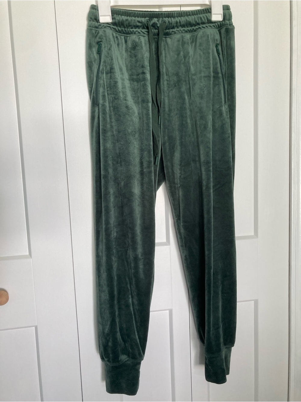 aerie Plush Drawstring Joggers in Jade Green Size Small